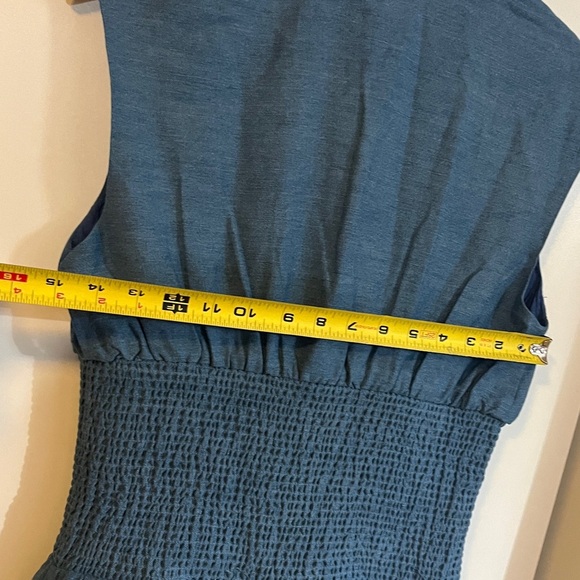 Anthropologie The Tommie Denim Eyelet Trim Dress Size Small NWT - Picture 11 of 16